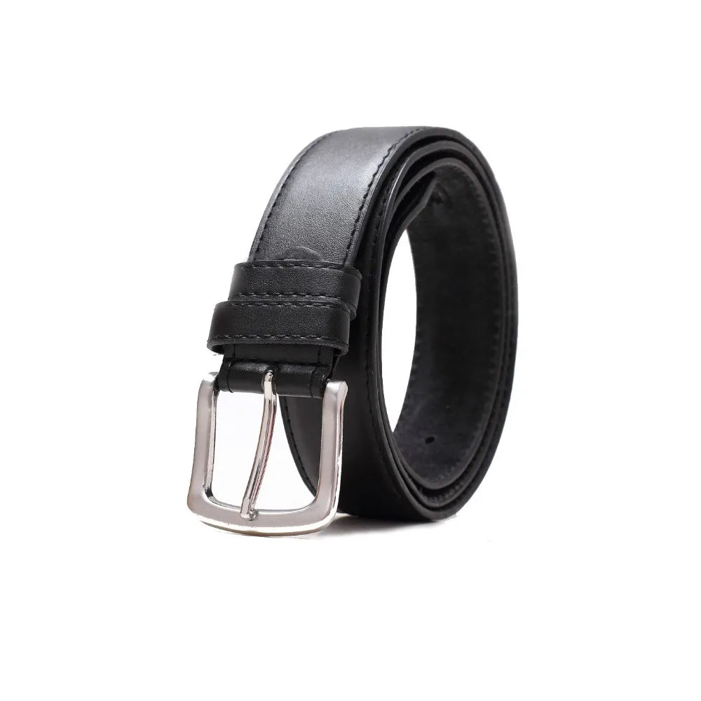 Leather Belt with Hidden Zipper Wallet