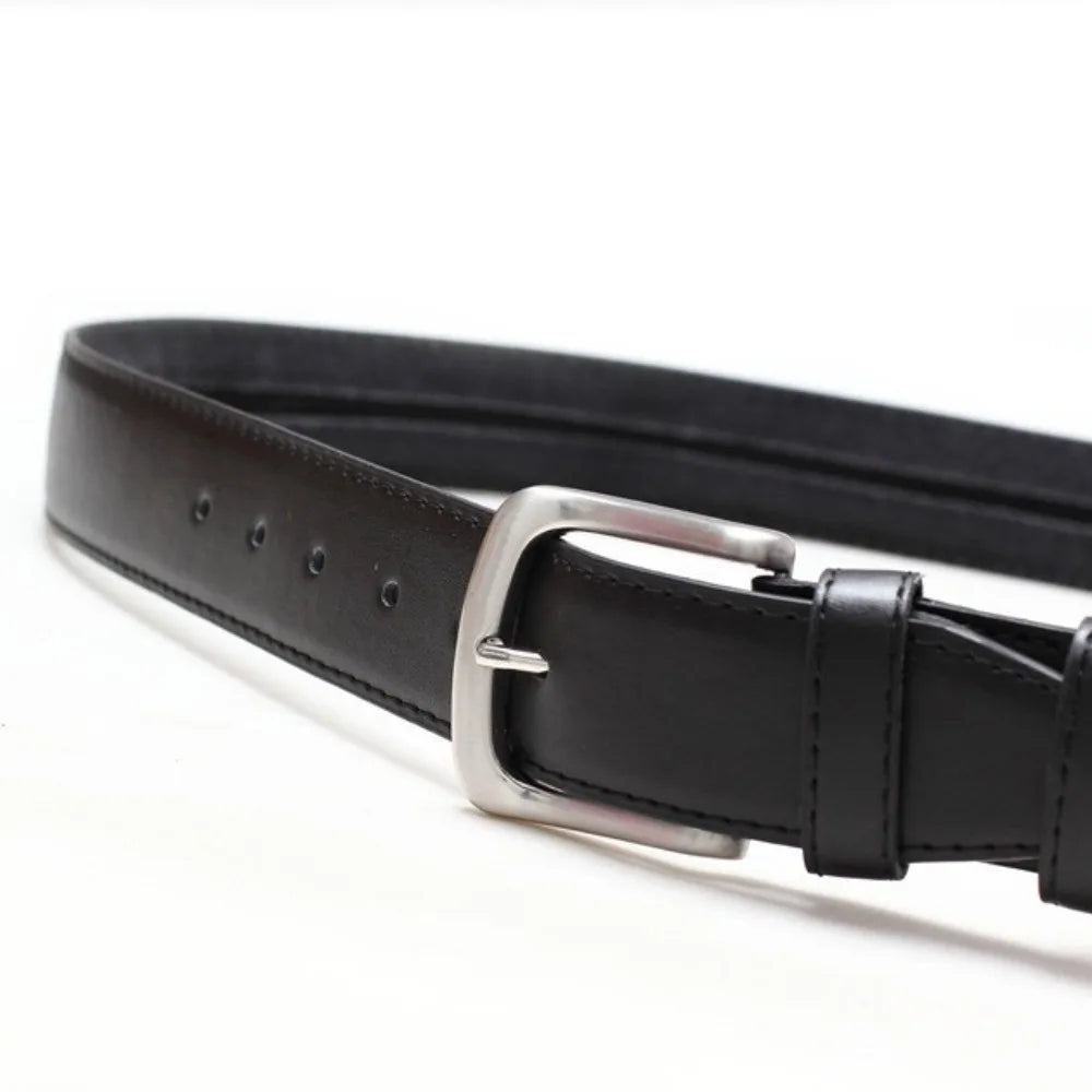 Leather Belt with Hidden Zipper Wallet
